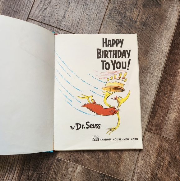 Dr seuss happy birthday to you book copyrighted 1959 renewed 1987 - Picture 5 of 8